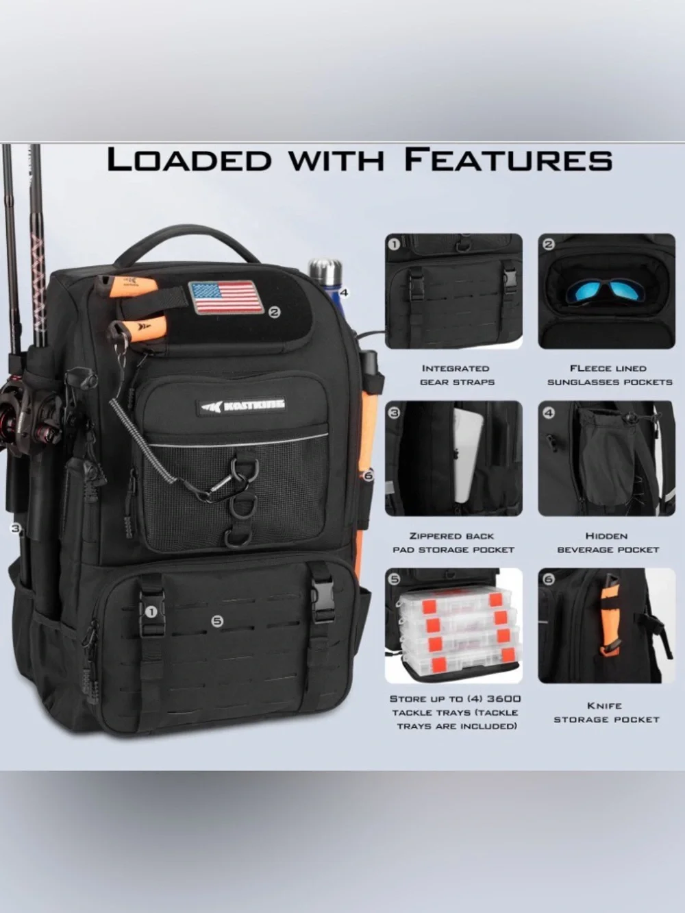 Carryall Kastking Backpack (Jul 026)